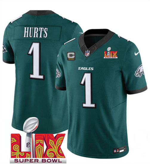 Jalen Hurts Philadelphia Eagles green FUSE jersey