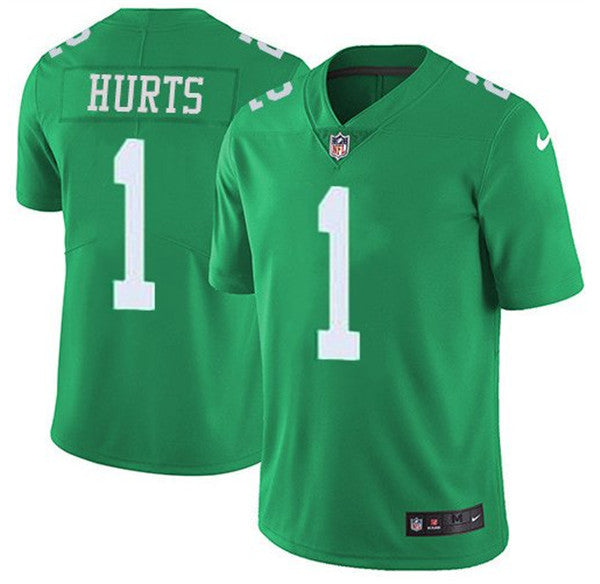 Jalen Hurts Philadelphia Eagles green Color Rush jersey