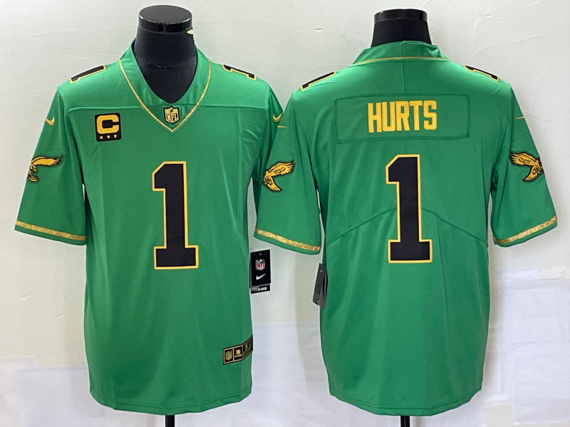 Jalen Hurts Philadelphia Eagles green jersey