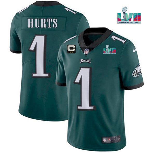 Jalen Hurts Philadelphia Eagles green jersey