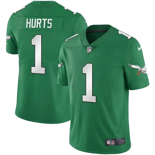 Philadelphia Eagles #1 Jalen Hurts Green Jersey
