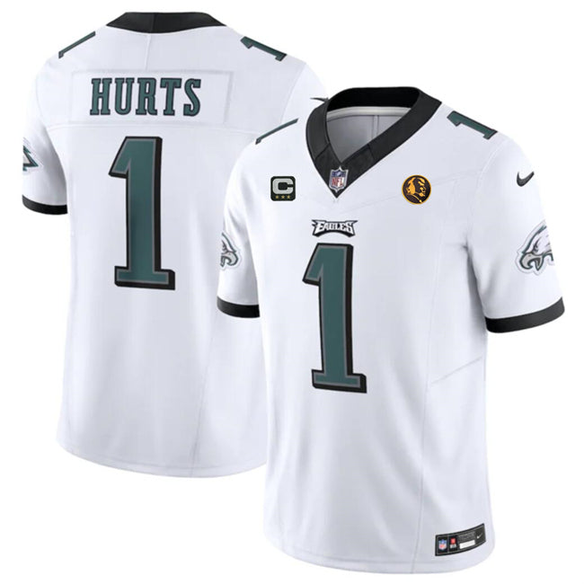Jalen Hurts Philadelphia Eagles white FUSE jersey
