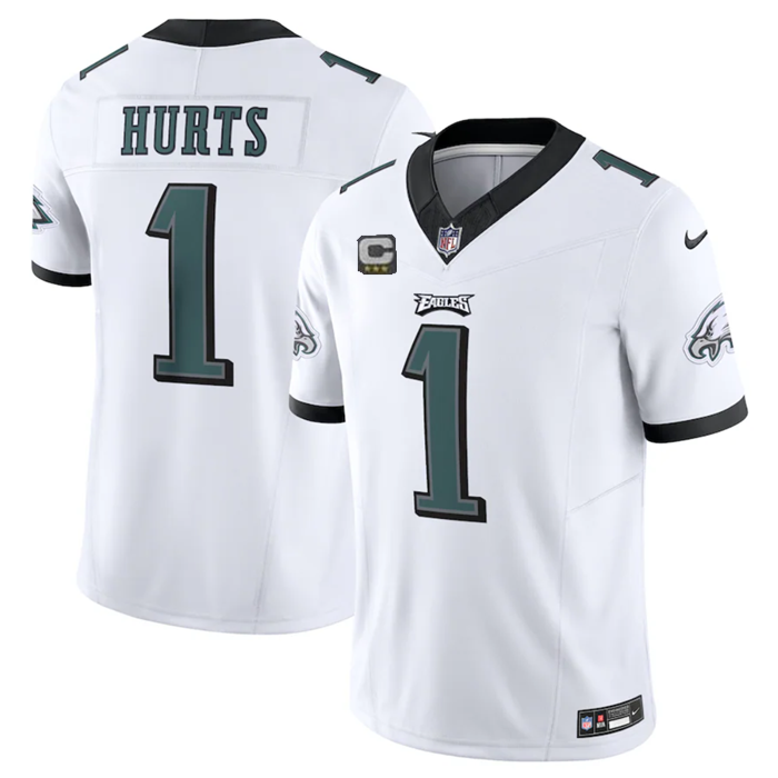 Jalen Hurts Philadelphia Eagles white FUSE jersey