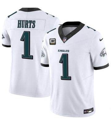 Jalen Hurts Philadelphia Eagles white FUSE jersey