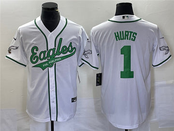 Jalen Hurts Philadelphia Eagles white jersey