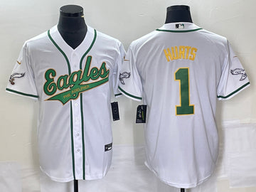 Jalen Hurts Philadelphia Eagles white jersey