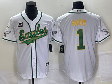 Jalen Hurts Philadelphia Eagles white jersey