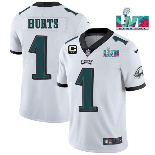 Jalen Hurts Philadelphia Eagles white jersey