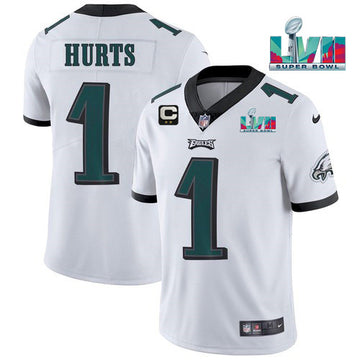 Jalen Hurts Philadelphia Eagles white jersey