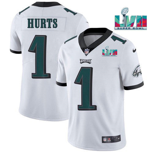Jalen Hurts Philadelphia Eagles white jersey