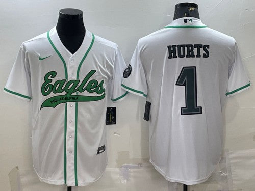 Jalen Hurts Philadelphia Eagles white jersey