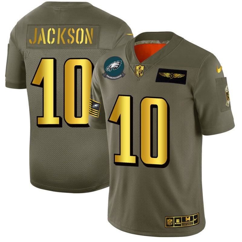 DeSean Jackson Philadelphia Eagles olive-gold Salute To Service jersey