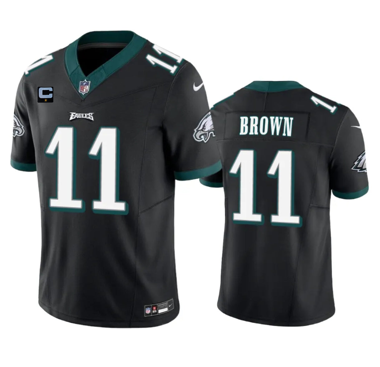 A J Philadelphia Eagles brown FUSE jersey