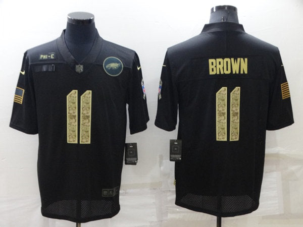 A J Philadelphia Eagles brown Salute To Service jersey