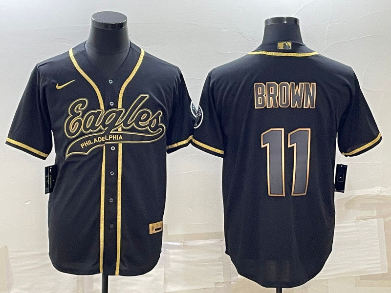 A J Philadelphia Eagles brown jersey
