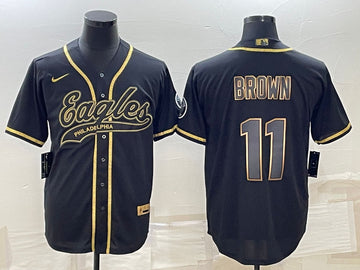 A J Philadelphia Eagles brown jersey