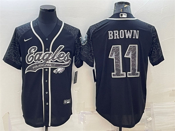 A J Philadelphia Eagles brown jersey