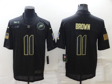 A J Philadelphia Eagles brown Salute To Service jersey