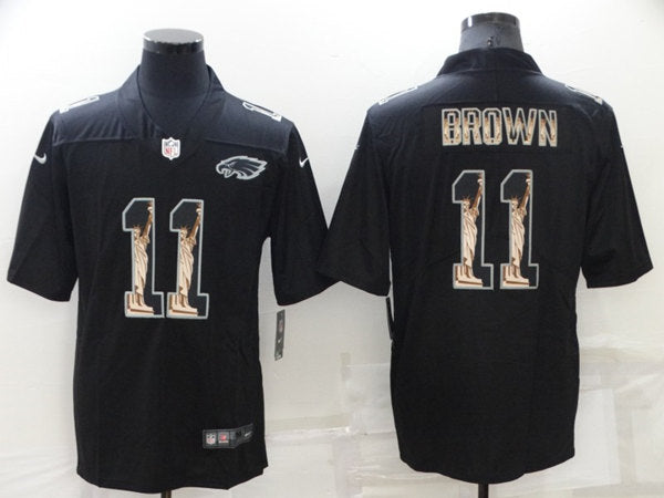 A J Philadelphia Eagles brown jersey