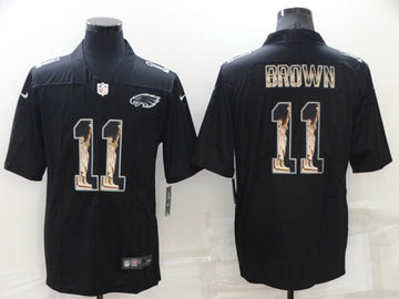 A J Philadelphia Eagles brown jersey