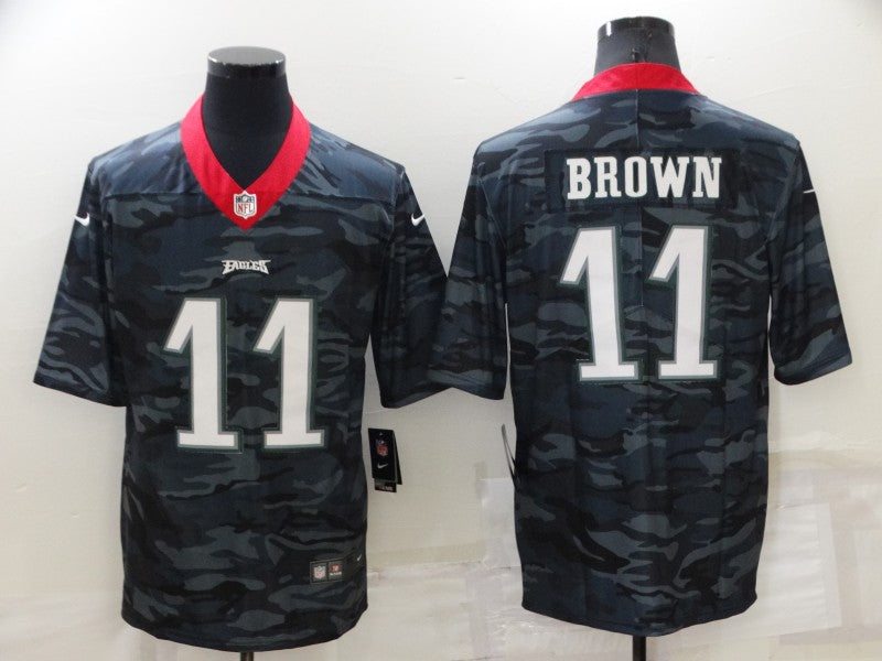 A J Philadelphia Eagles brown Camo jersey