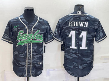 A J Philadelphia Eagles brown Camo jersey