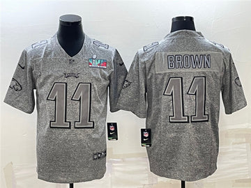 A J Philadelphia Eagles brown jersey