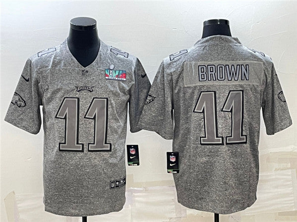 A J Philadelphia Eagles brown jersey