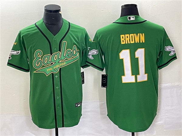 A J Philadelphia Eagles brown jersey