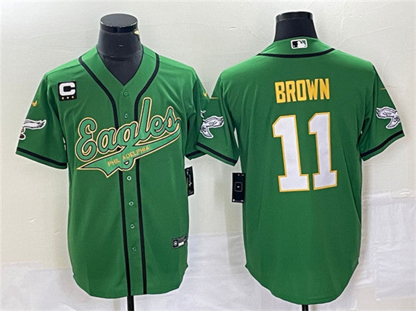 A J Philadelphia Eagles brown jersey