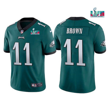 A J Philadelphia Eagles brown jersey