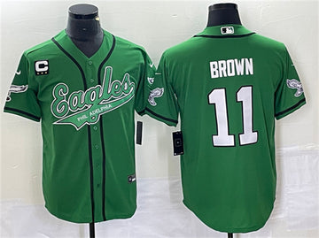 A J Philadelphia Eagles brown jersey