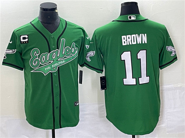 A J Philadelphia Eagles brown jersey
