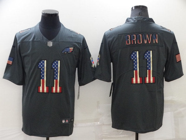 A J Philadelphia Eagles brown Salute To Service jersey