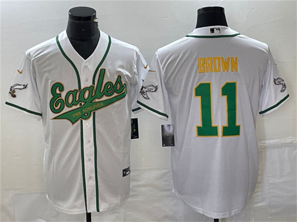 A J Philadelphia Eagles brown jersey