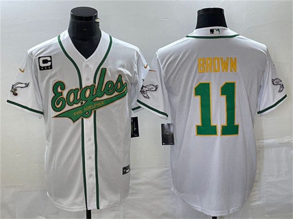 A J Philadelphia Eagles brown jersey