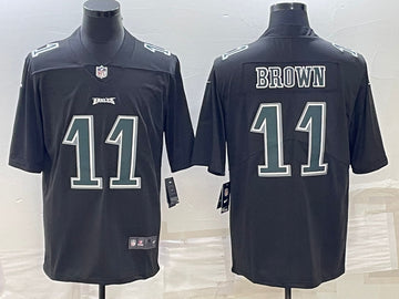 AJ Brown Philadelphia Eagles black jersey
