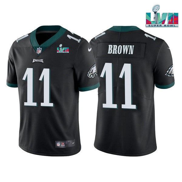 AJ Brown Philadelphia Eagles black jersey