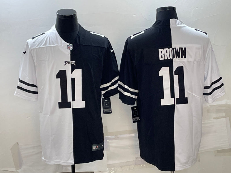 AJ Brown Philadelphia Eagles black Split jersey