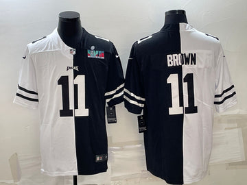 AJ Brown Philadelphia Eagles black Split jersey