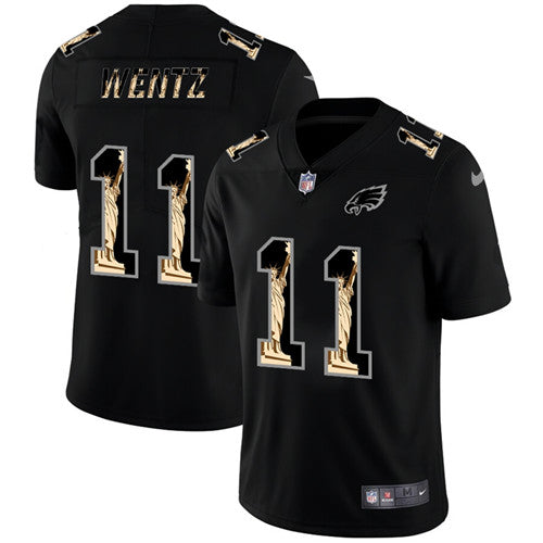 Carson Wentz Philadelphia Eagles black jersey