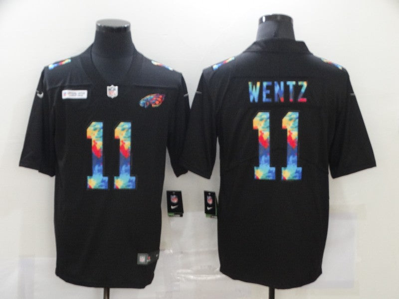 Carson Wentz Philadelphia Eagles black jersey