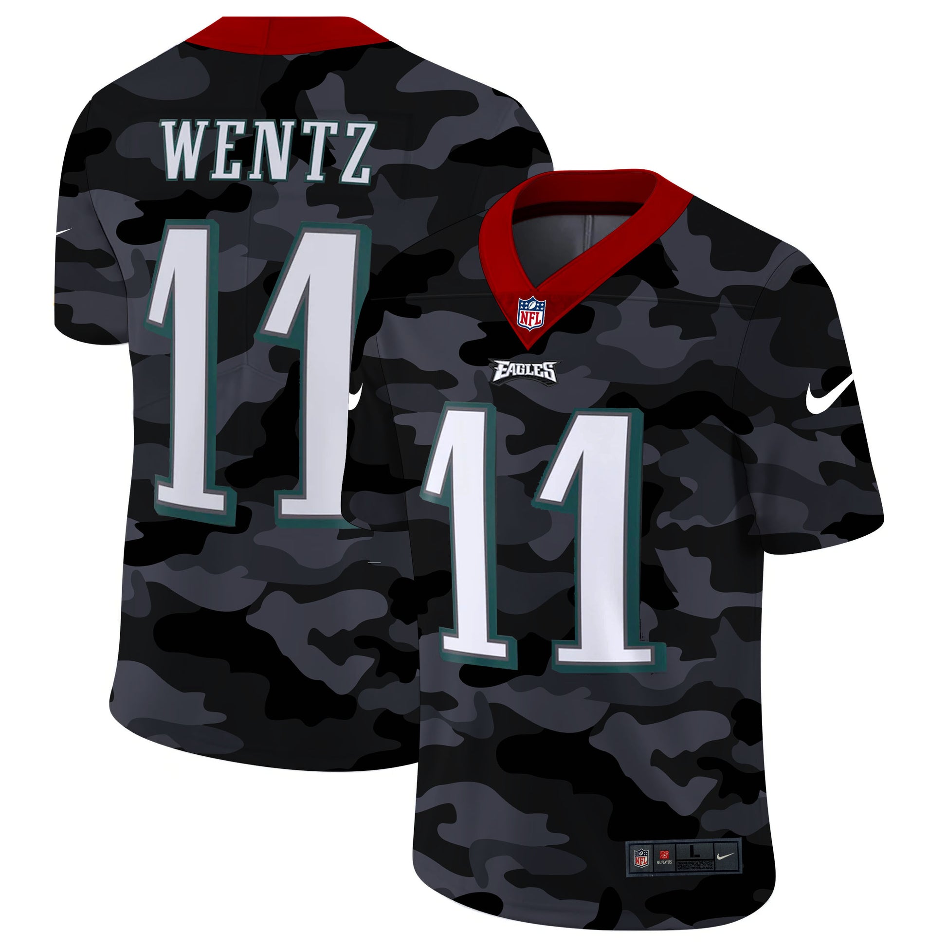 Carson Wentz Philadelphia Eagles camo Camo jersey