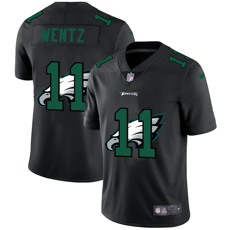 Carson Wentz Philadelphia Eagles black Shadow jersey