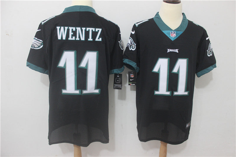 Carson Wentz Philadelphia Eagles black Elite jersey