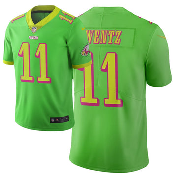 Carson Wentz Philadelphia Eagles green City Edition jersey