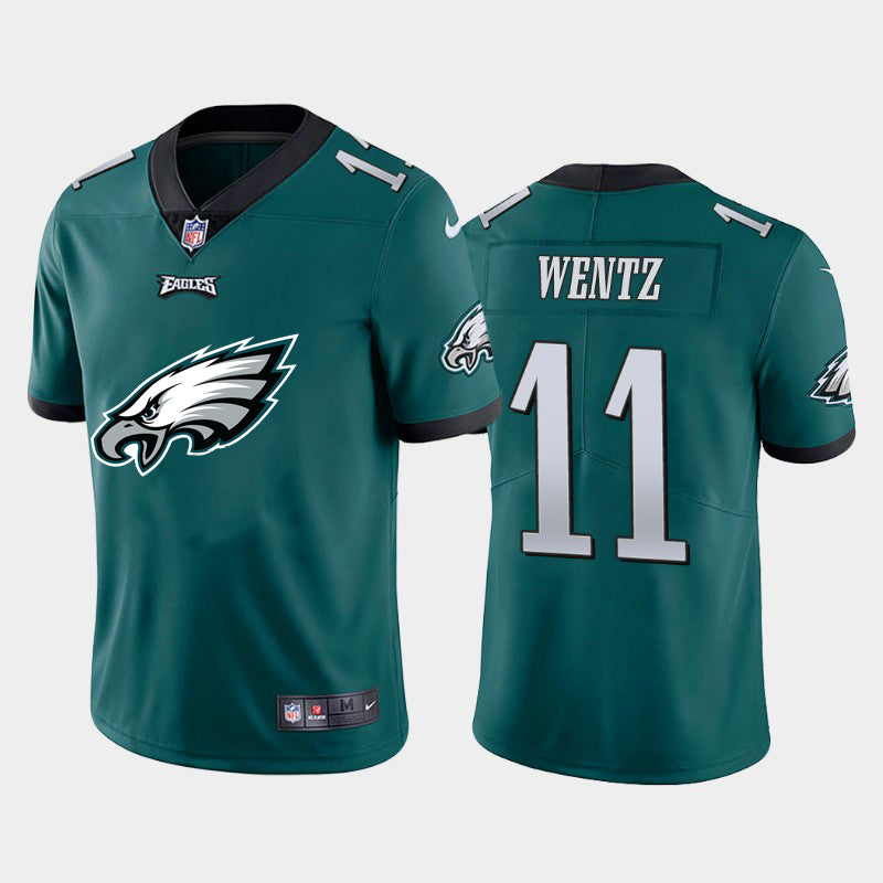Carson Wentz Philadelphia Eagles green jersey