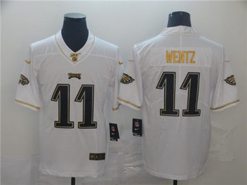 Carson Wentz Philadelphia Eagles white jersey