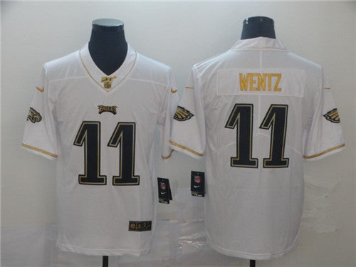 Carson Wentz Philadelphia Eagles white jersey