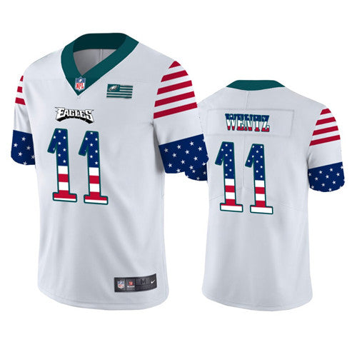 Carson Wentz Philadelphia Eagles white Fashion jersey